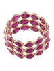 Jewelmak 14K 6.12ctw Ruby Eternity Band