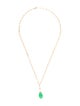 Jewelmak 14K Jadeite Pendant Necklace