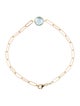 Jewelmak 14K Topaz Single Station Bracelet
