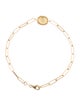 Jewelmak 14K Citrine Cushion Paperclip Bracelet