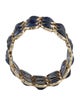 Jewelmak 14K Sapphire Triple Row Bezel Ring