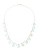 Jewelmak 14K Chalcedony & Pearl Station Necklace