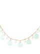Jewelmak 14K Chalcedony & Pearl Station Necklace
