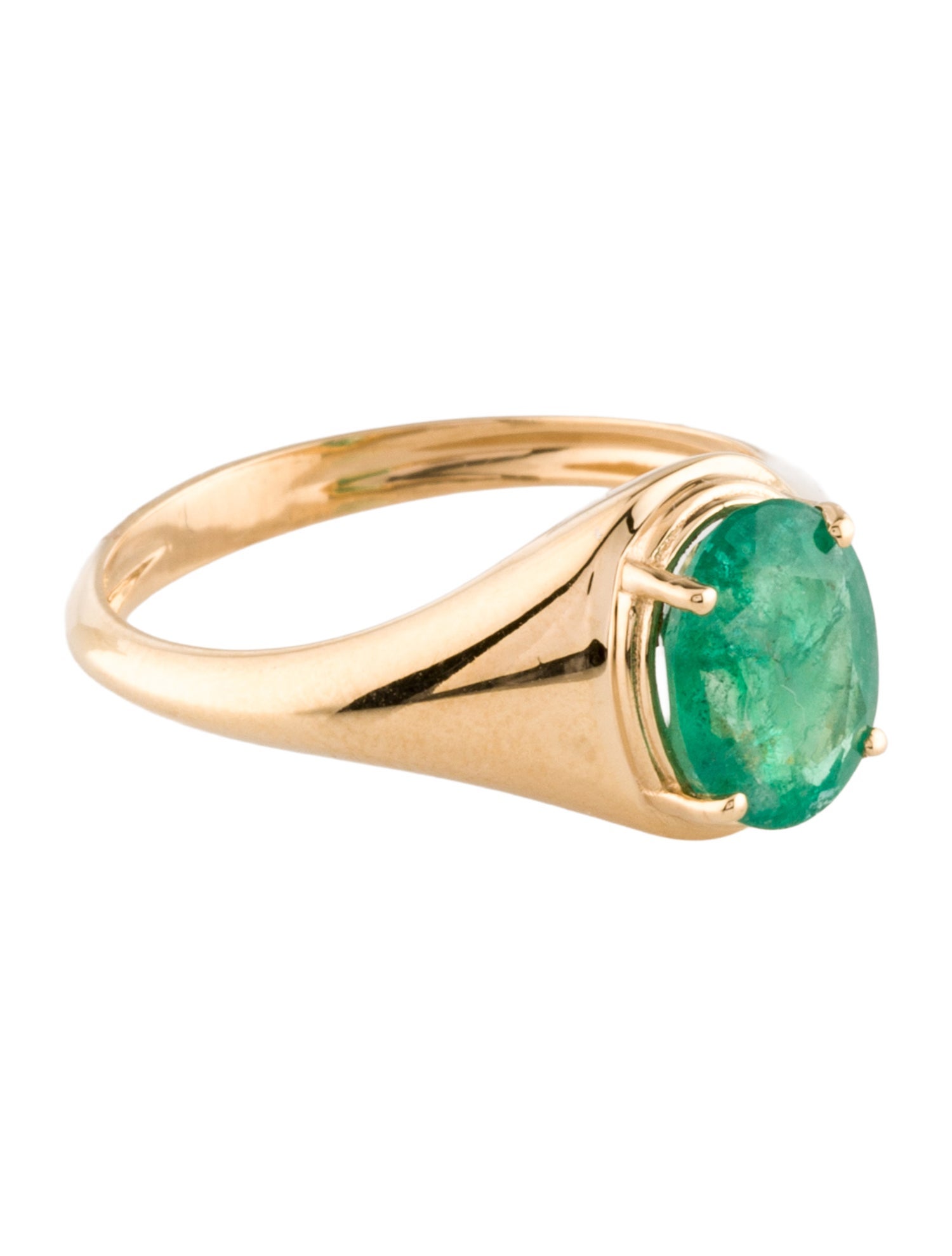 Jewelmak 18K 1.57ct Emerald Cocktail Ring