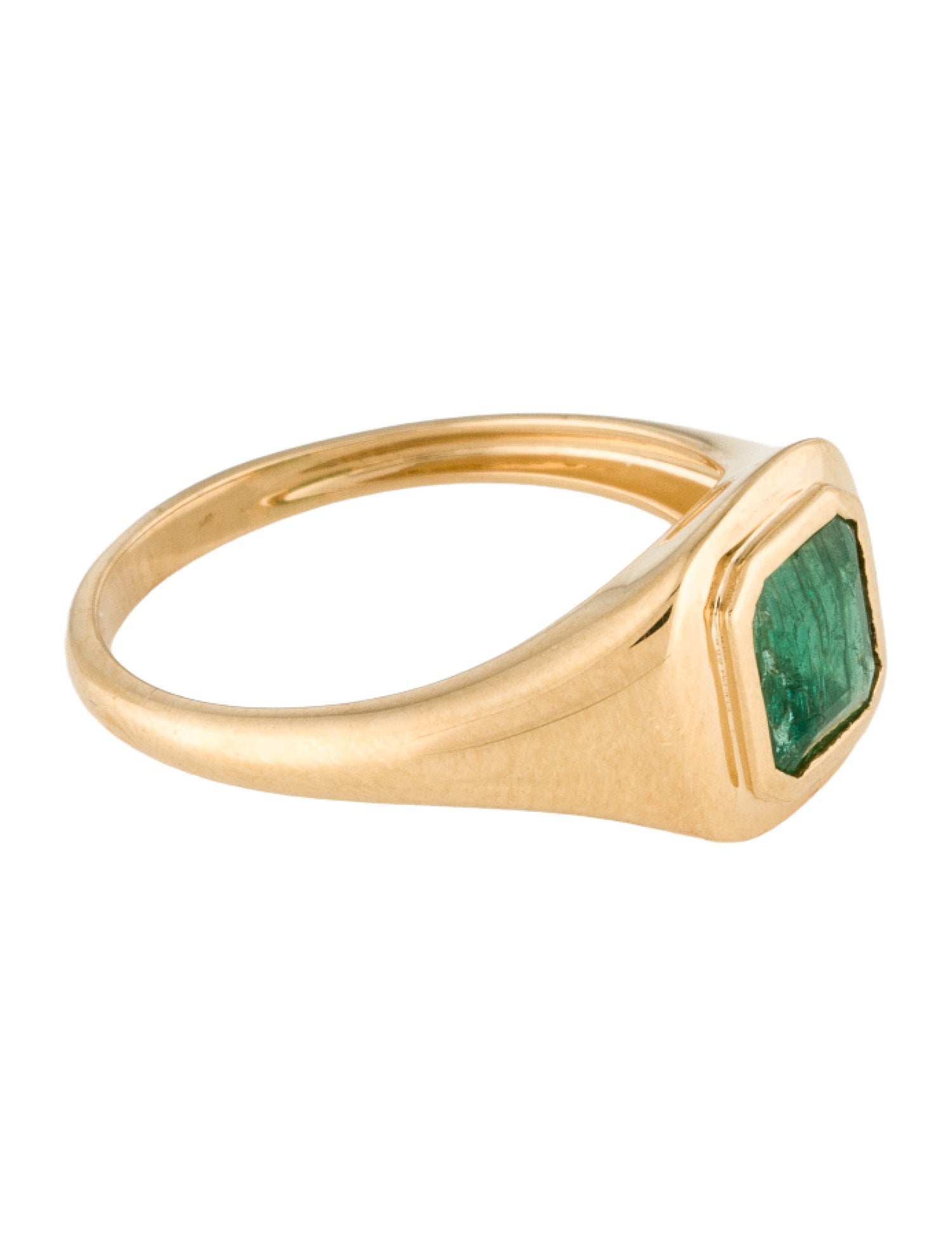 Jewelmak 14K 1.19ct Emerald Cocktail Ring