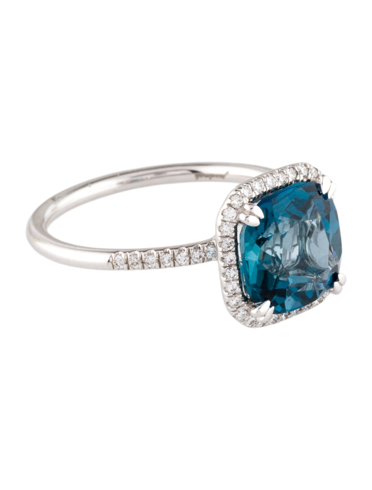 Jewelmak 14K Topaz & Diamond Cocktail Ring