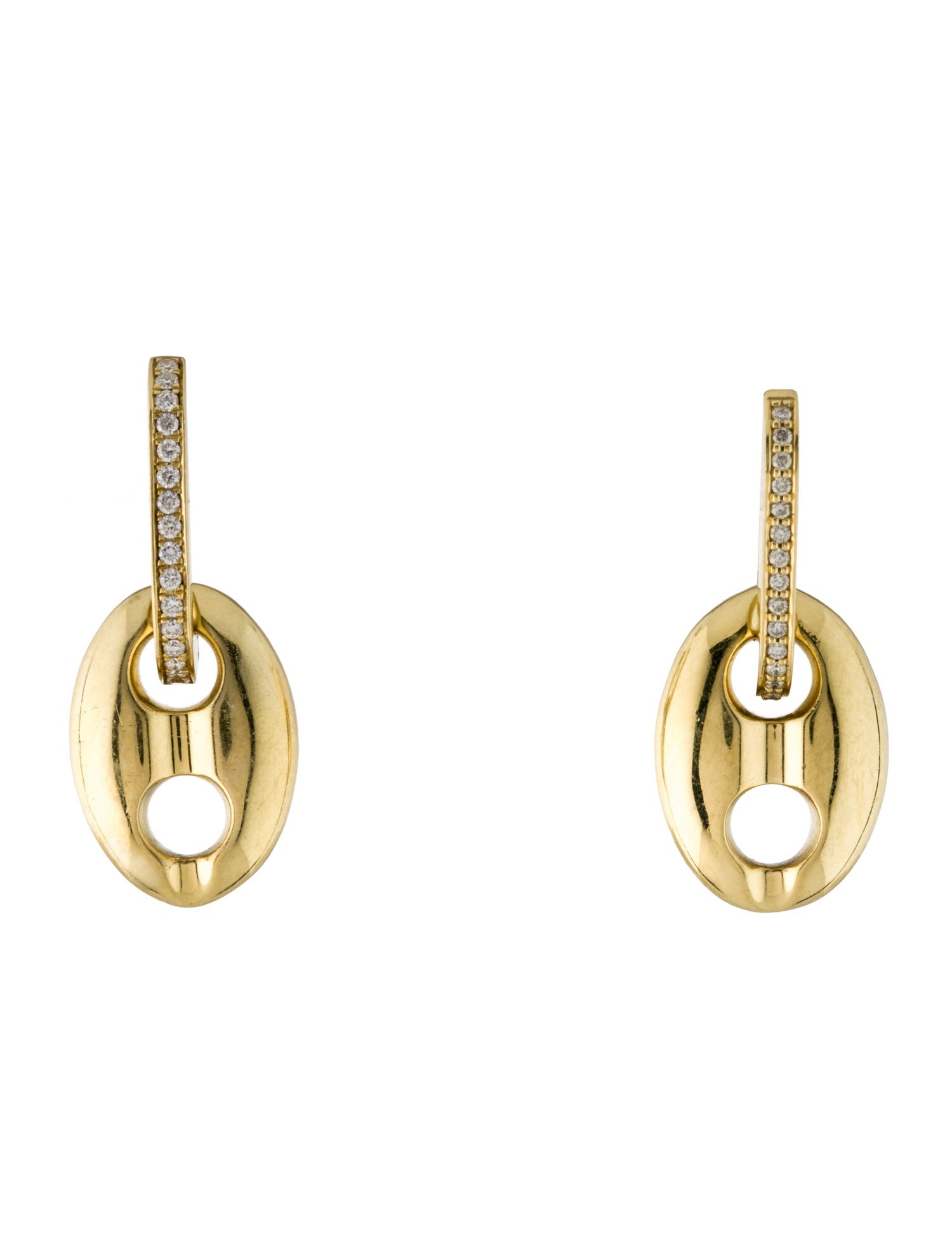 Jenna Blake 18K Mariner Huggie Drop Earrings