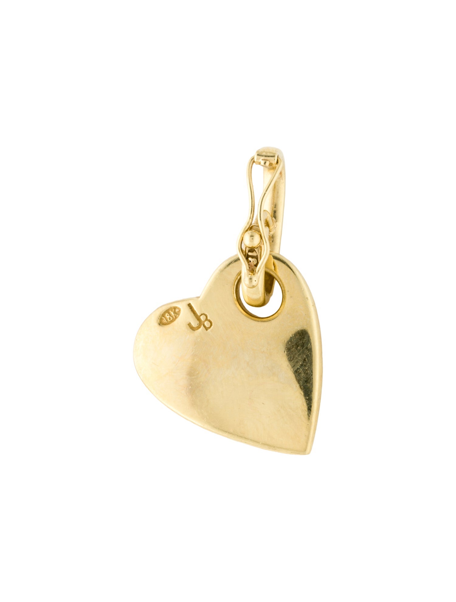 Jenna Blake 18K Diamond Anchored Heart Pendant