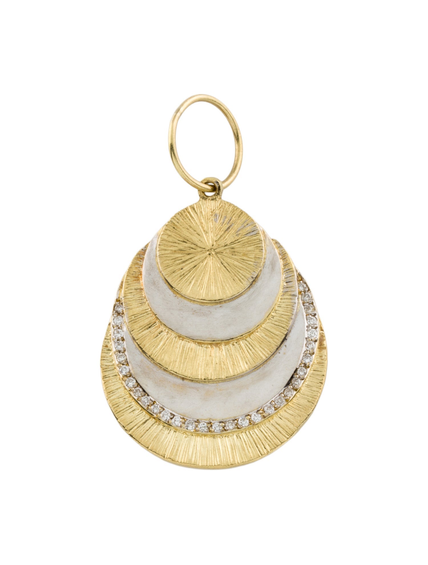 Jenna Blake 18K Diamond Eclipse Pendant