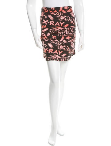 Jeremy Scott Printed Mini Skirt