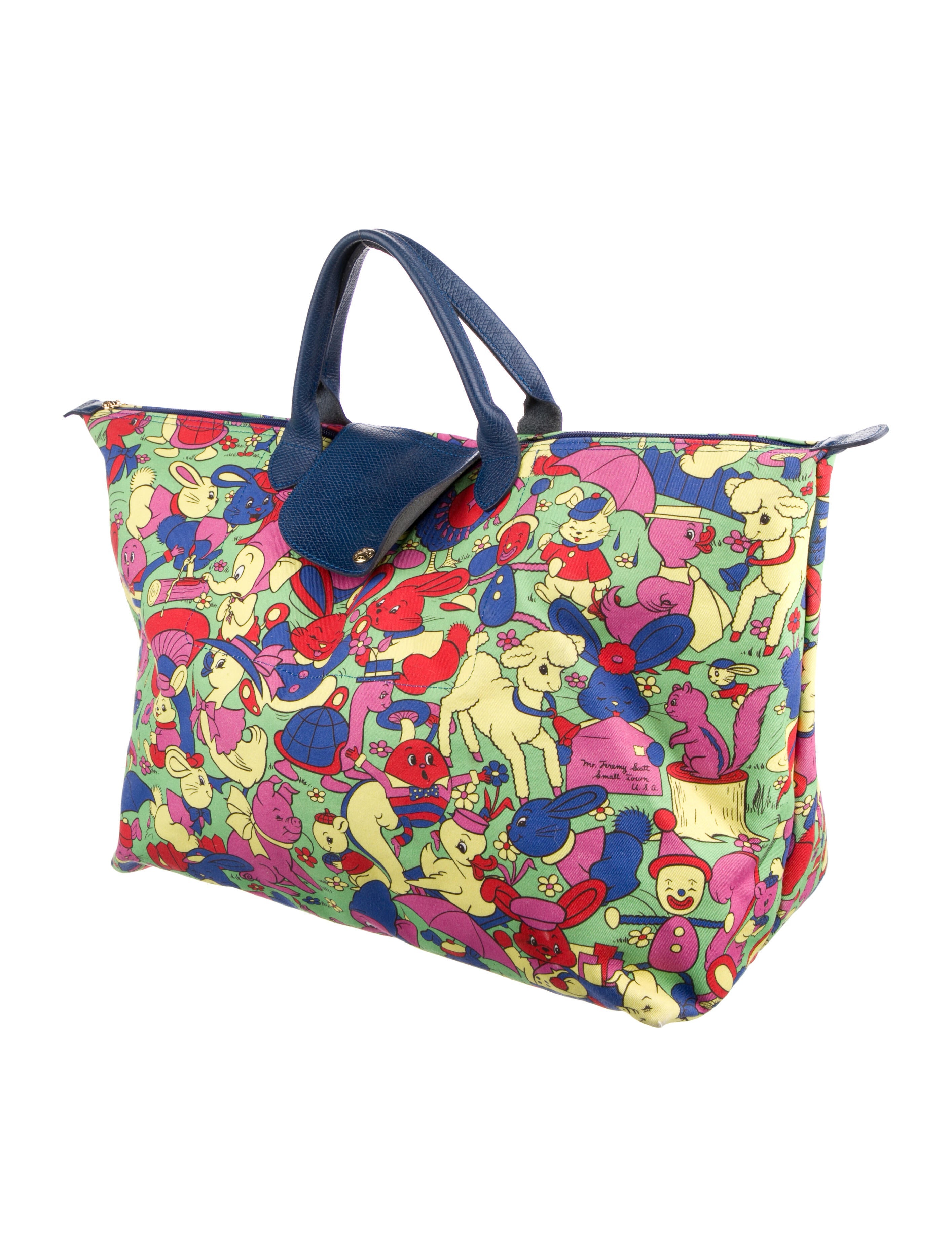 Jeremy Scott Large Canvas Tote Bag Yellow Totes, Handbags JER20948