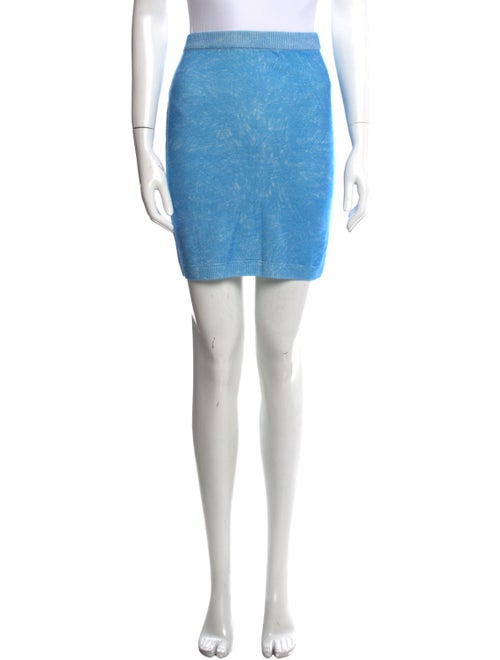 Jeremy Scott Virgin Wool Mini Skirt