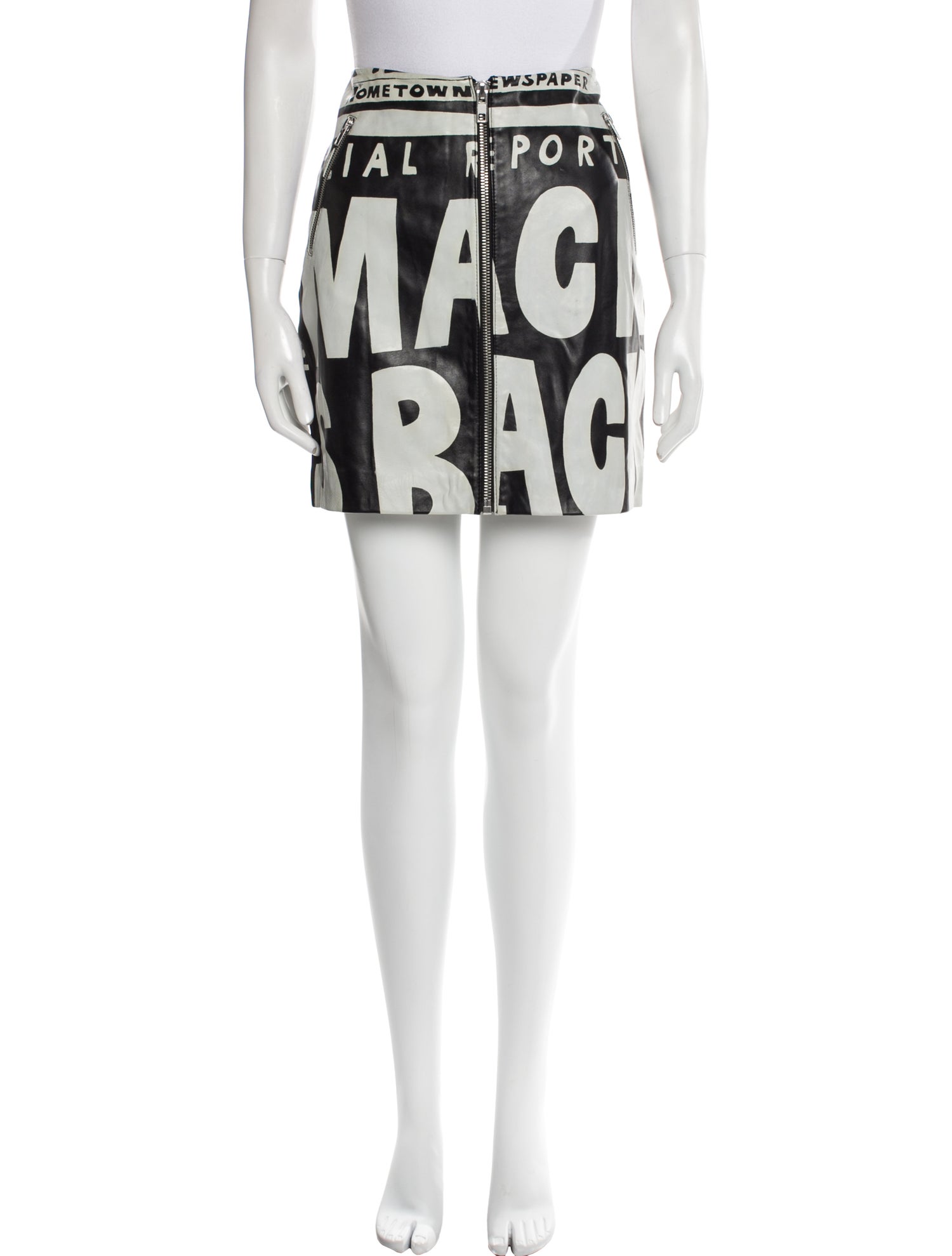 Jeremy Scott Printed Mini Skirt w/ Tags