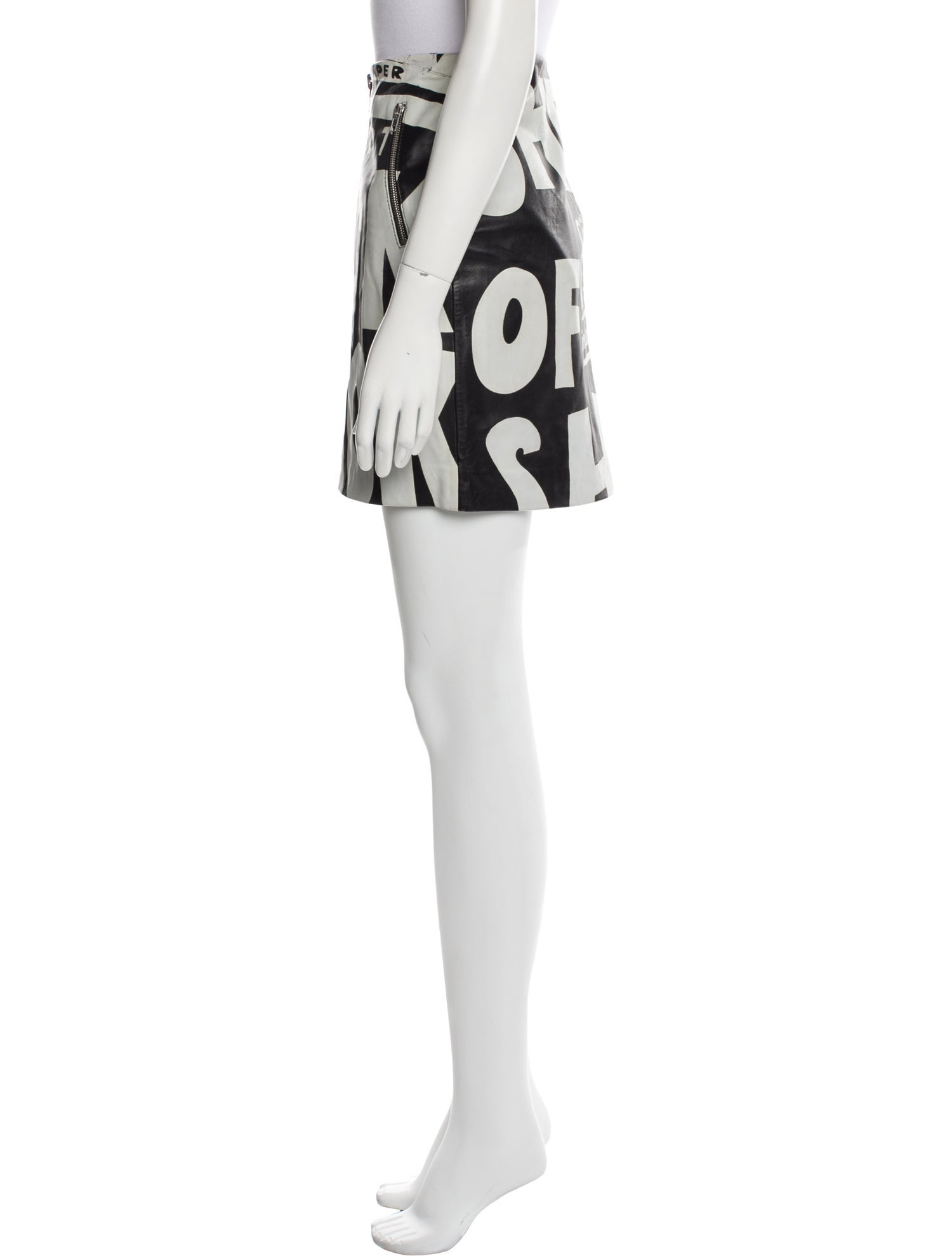 Jeremy Scott Printed Mini Skirt w/ Tags