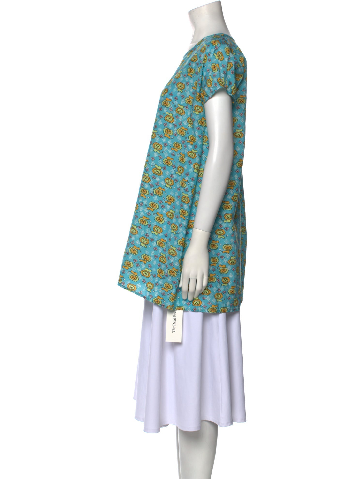 Jeremy Scott Silk Printed Tunic