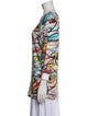 Jeremy Scott Printed Bateau Neckline Tunic