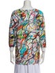 Jeremy Scott Printed Bateau Neckline Tunic