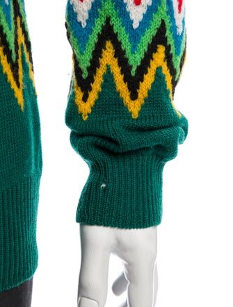 Jeremy Scott Wool Striped Cardigan