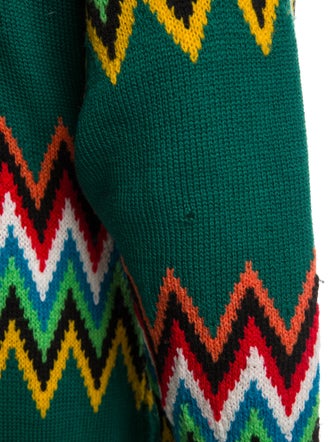 Jeremy Scott Wool Striped Cardigan