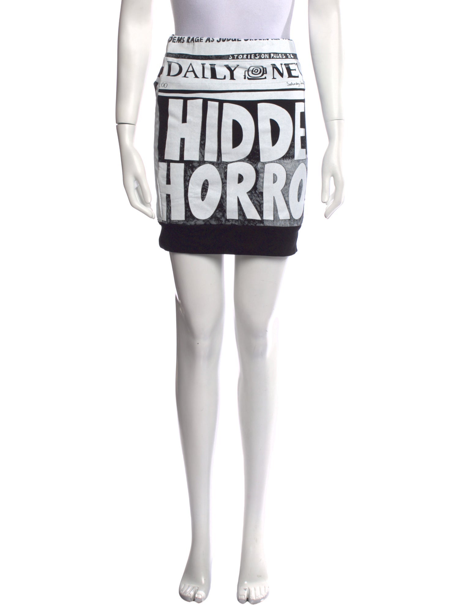 Jeremy Scott Printed Mini Skirt w/ Tags