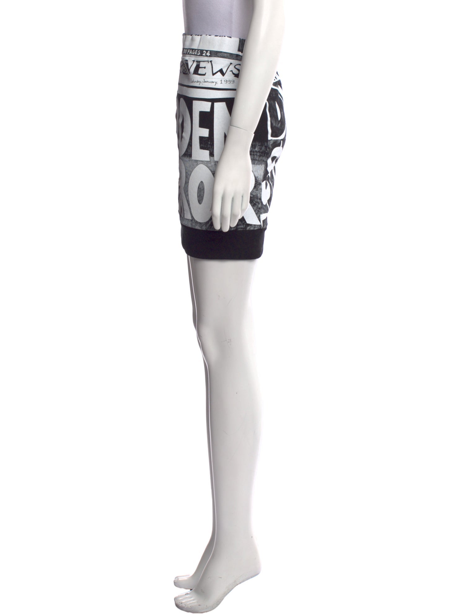Jeremy Scott Printed Mini Skirt w/ Tags