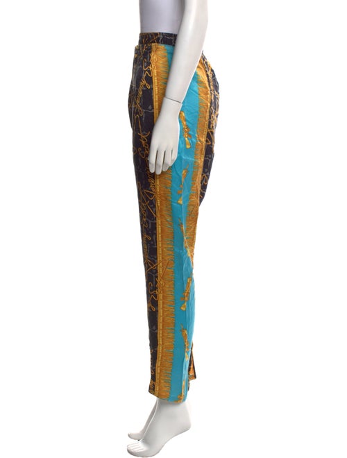 Jeremy Scott Silk Straight Leg Pants