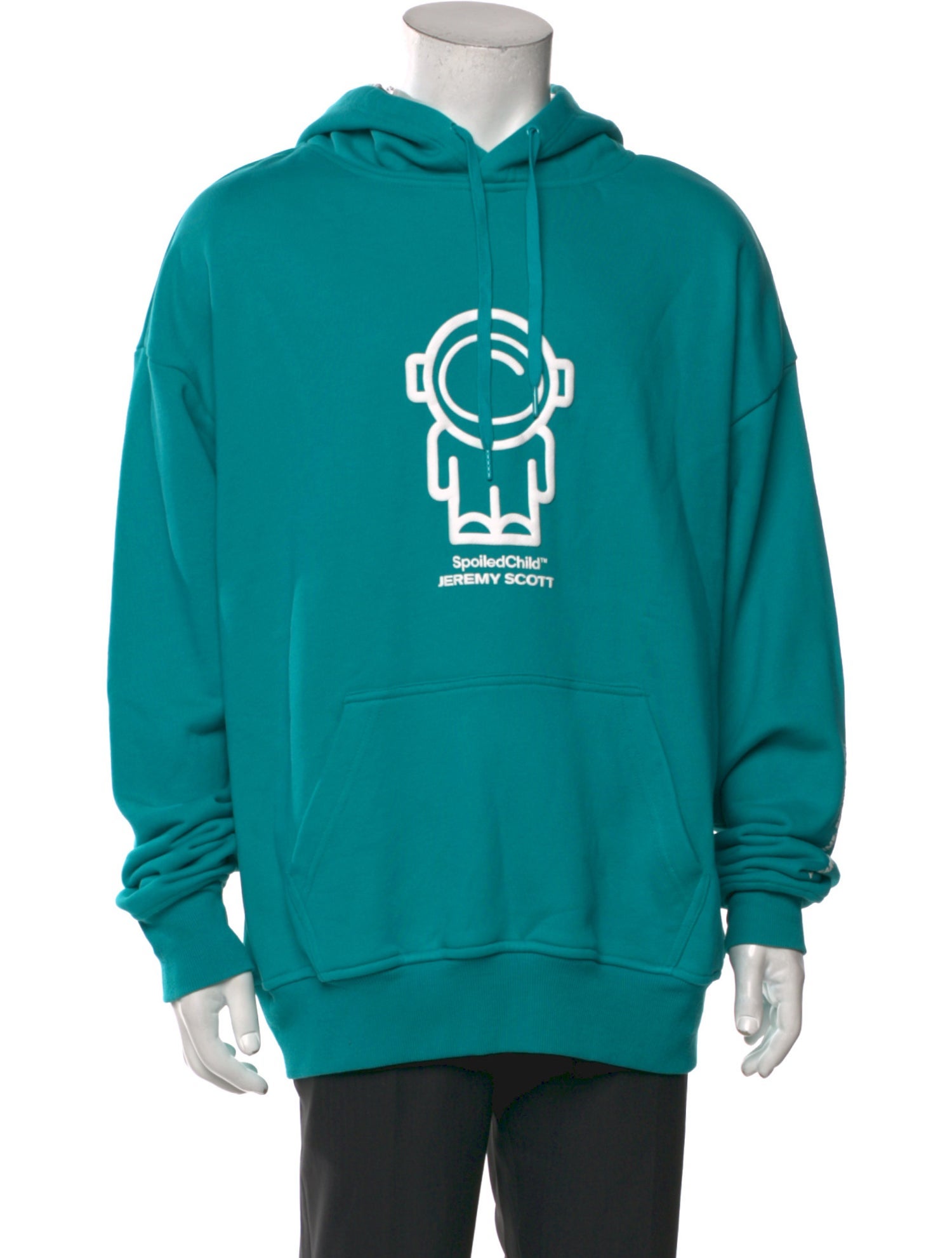 Jeremy Scott Graphic Print Crew Neck Hoodie