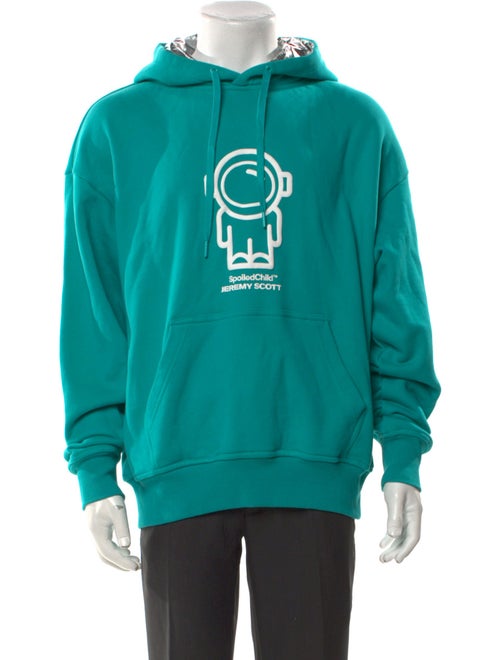 Jeremy Scott Graphic Print Crew Neck Hoodie