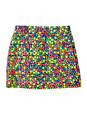 Jeremy Scott Printed Mini Skirt