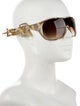 Jeremy Scott Oversize Gradient Sunglasses