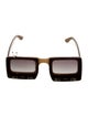 Jeremy Scott Square Gradient Sunglasses