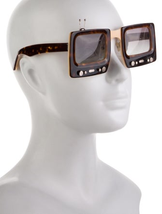 Jeremy Scott Square Gradient Sunglasses
