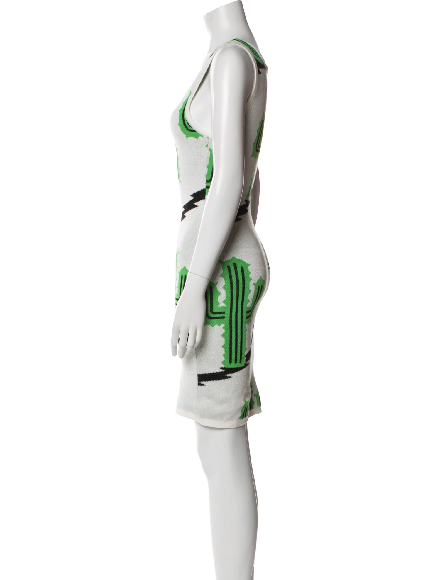 Jeremy Scott Printed Knee-Length Dress