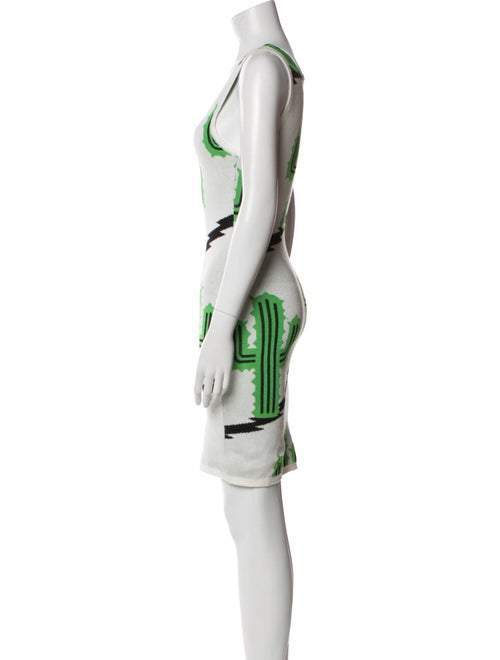 Jeremy Scott Printed Knee-Length Dress