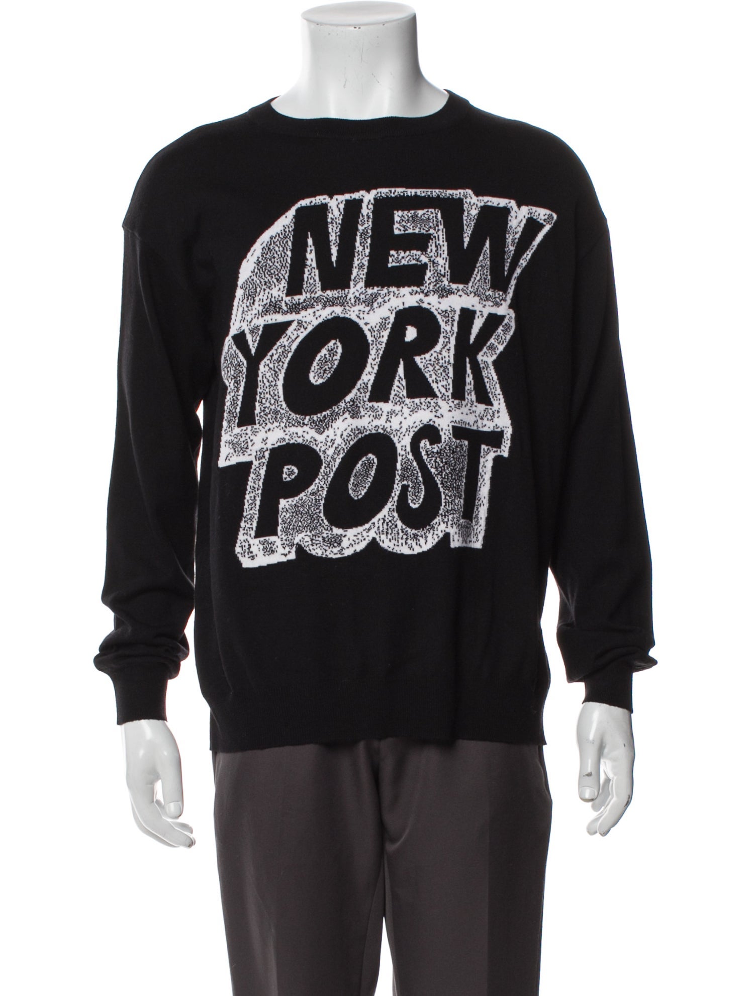 Jeremy Scott Virgin Wool Graphic Print Pullover