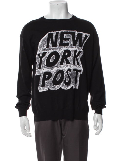 Jeremy Scott Virgin Wool Graphic Print Pullover