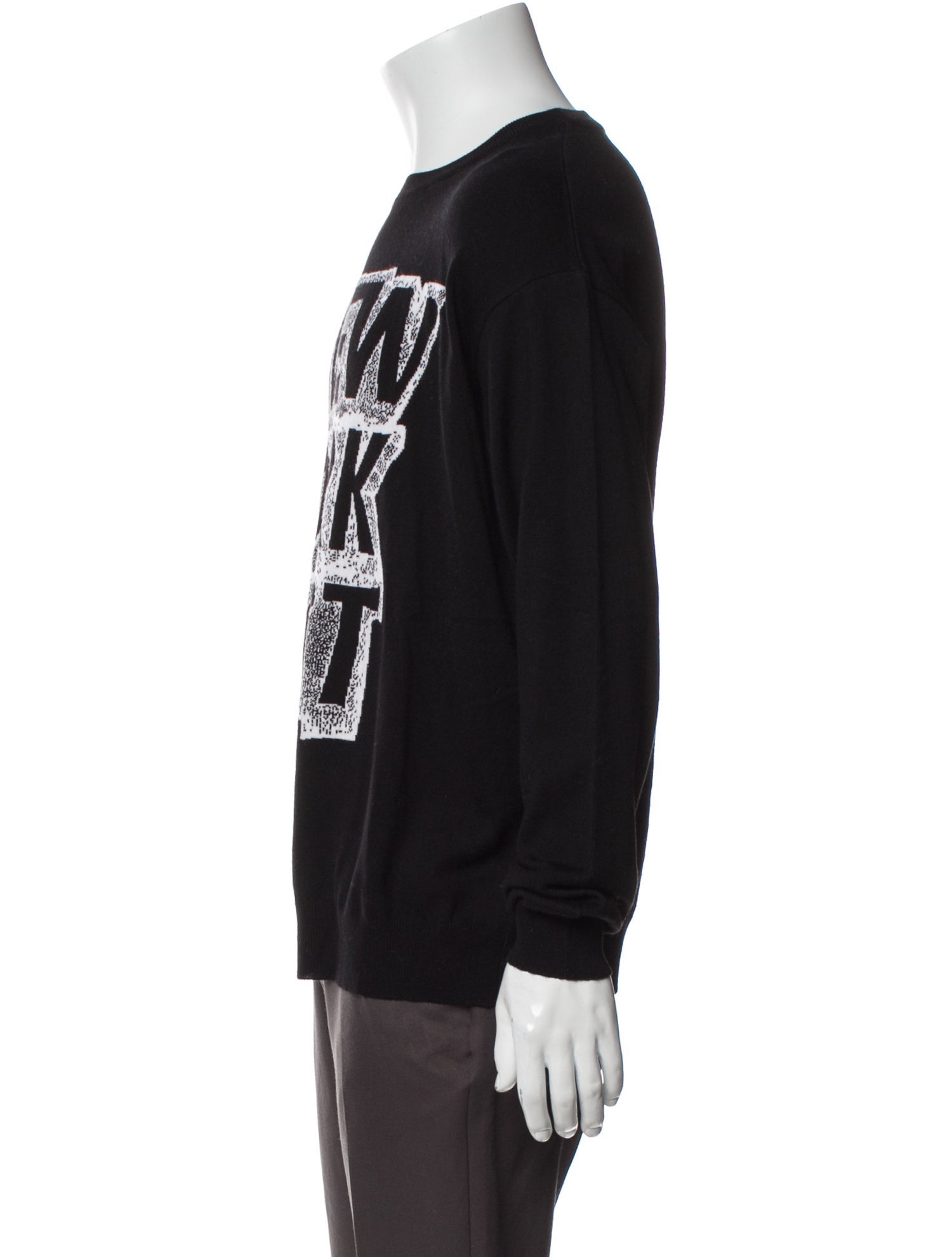 Jeremy Scott Virgin Wool Graphic Print Pullover