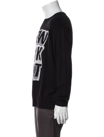 Jeremy Scott Virgin Wool Graphic Print Pullover
