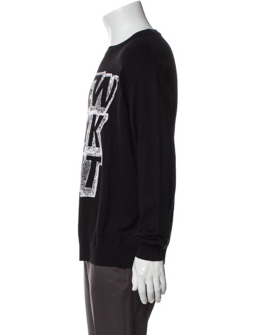 Jeremy Scott Virgin Wool Graphic Print Pullover