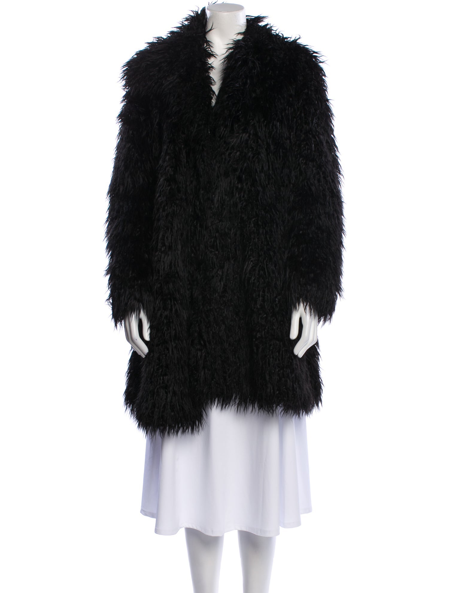 Jeremy Scott Fur Faux Fur Coat