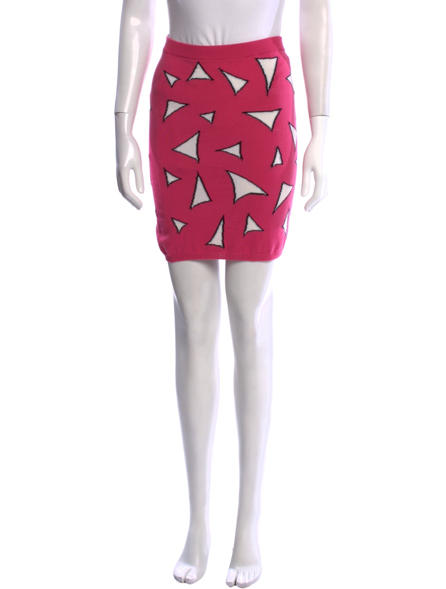 Jeremy Scott Virgin Wool Mini Skirt
