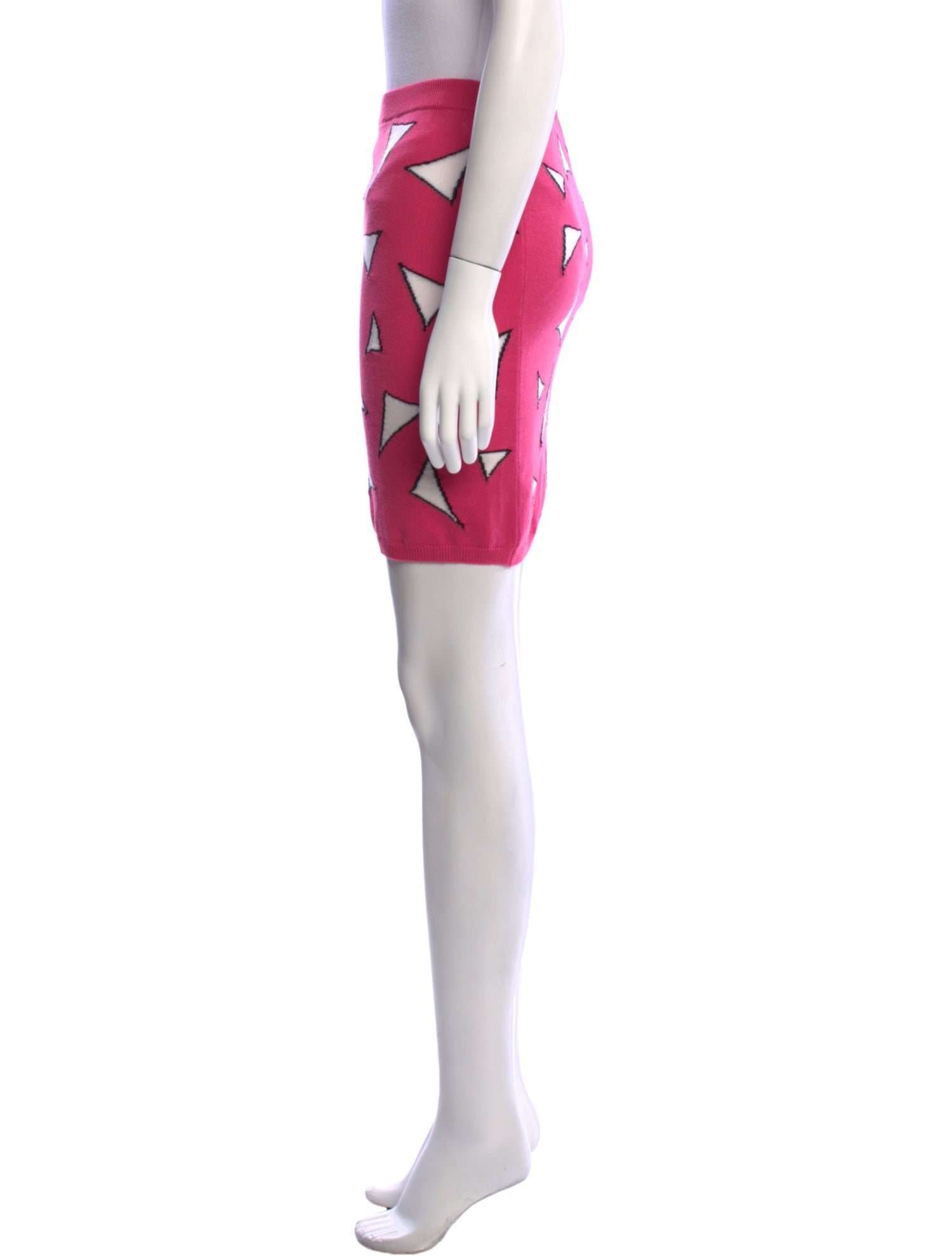 Jeremy Scott Virgin Wool Mini Skirt