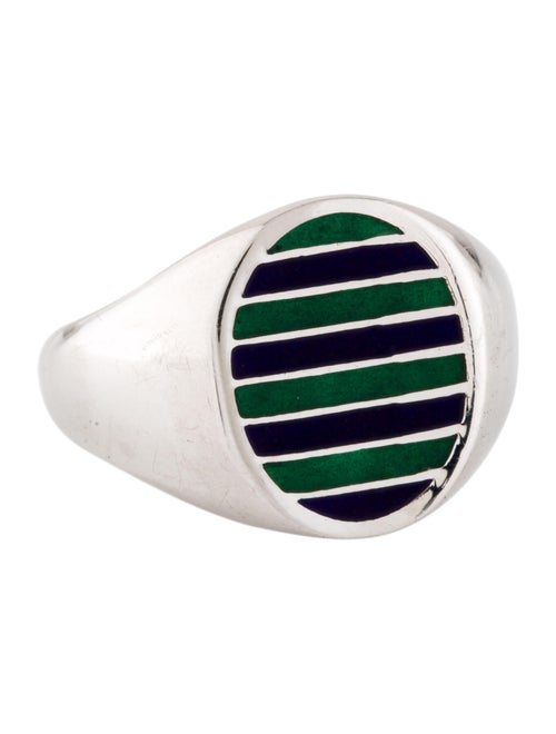 Jessica Biales Collegiate Signet Ring silver