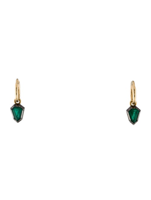 Jessica McCormack 18K 1.50ctw Emerald Drop Earrings
