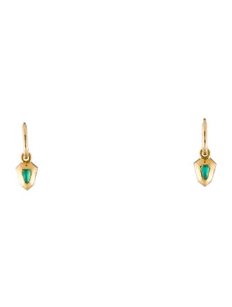 Jessica McCormack 18K 1.50ctw Emerald Drop Earrings