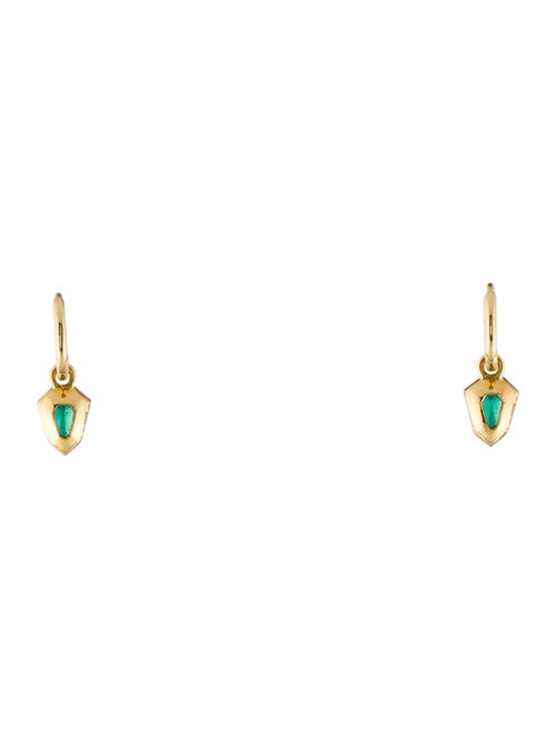 Jessica McCormack 18K 1.50ctw Emerald Drop Earrings