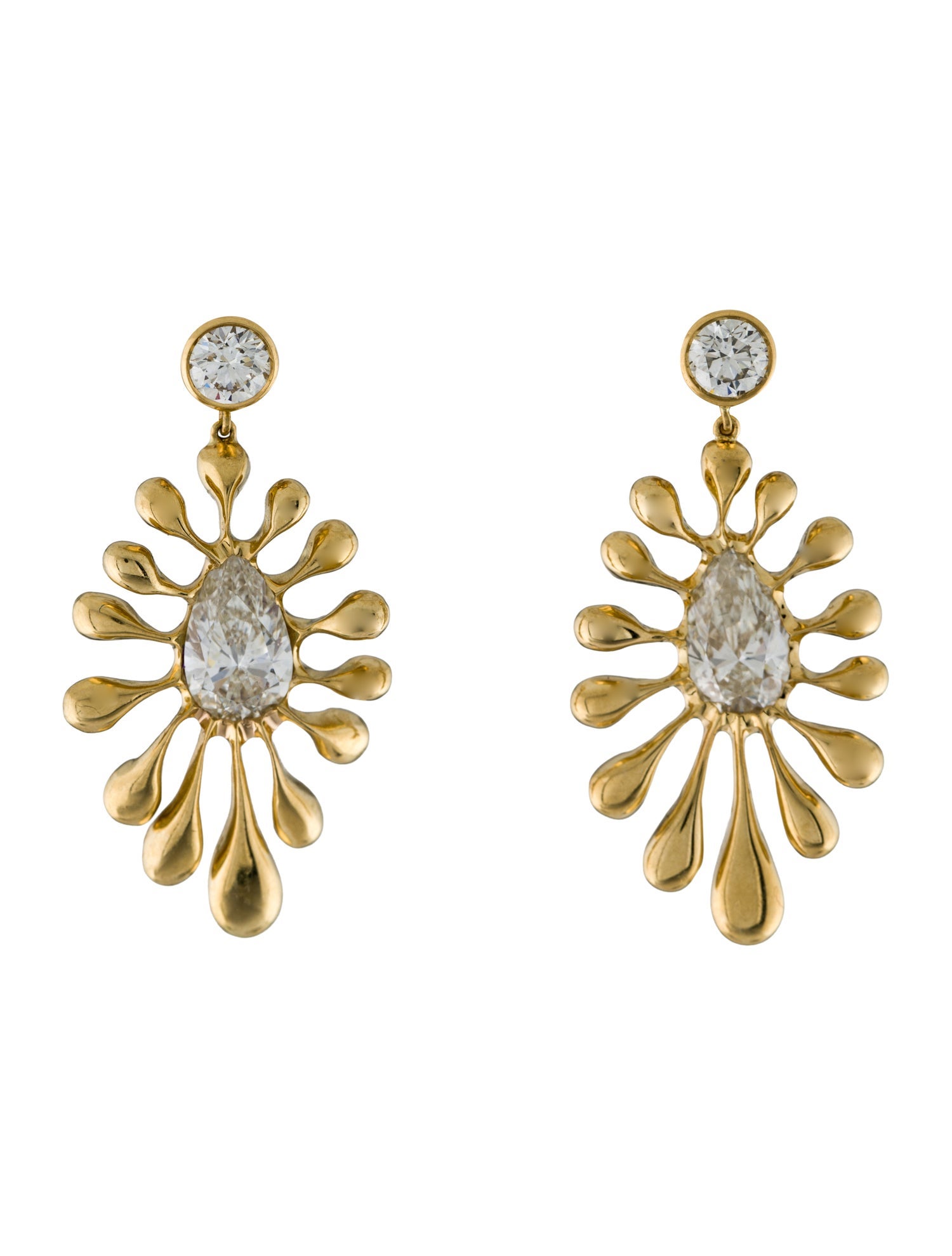 Jessica McCormack x The Haas Brothers 18K Diamond Drop Earrings