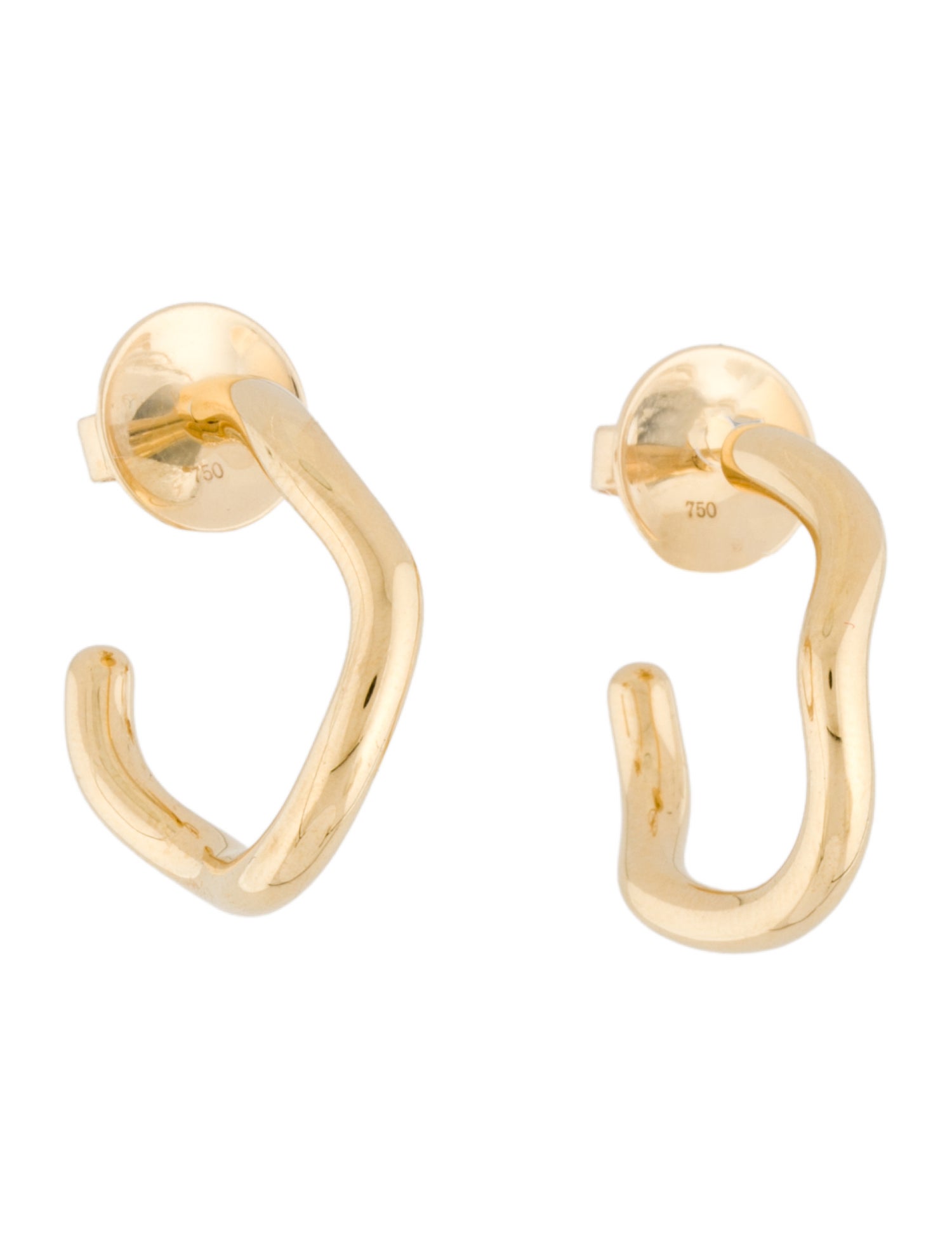 Jessica McCormack 18K Carmela Spaghetti Hoop Earrings