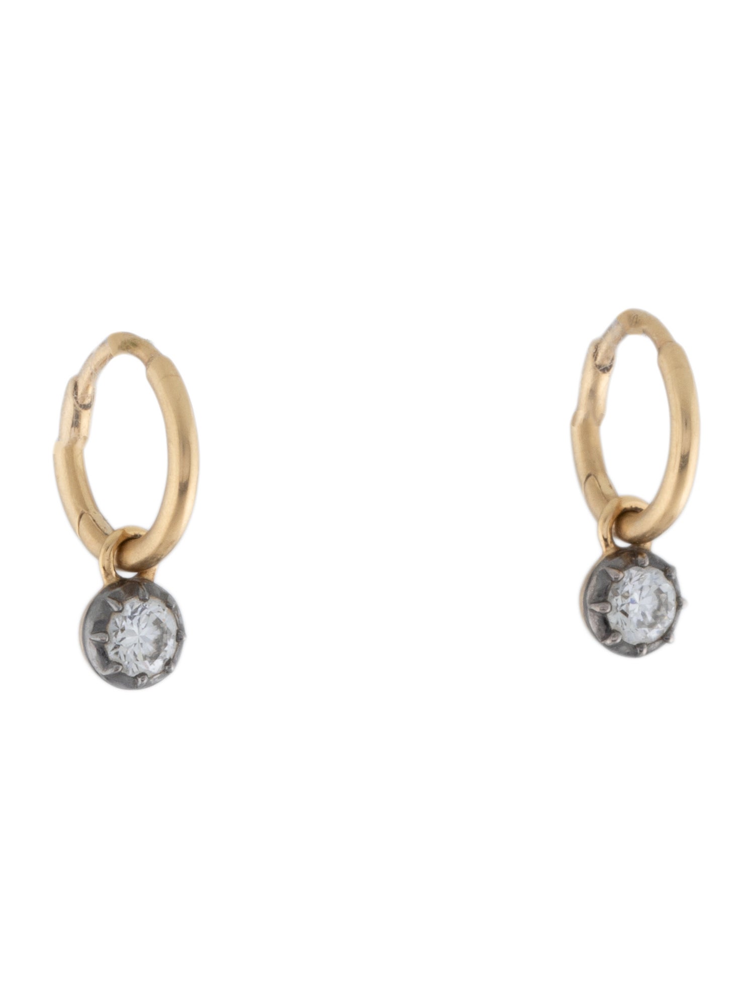Jessica McCormack 18K Diamond Gypset Huggie Hoop Earrings