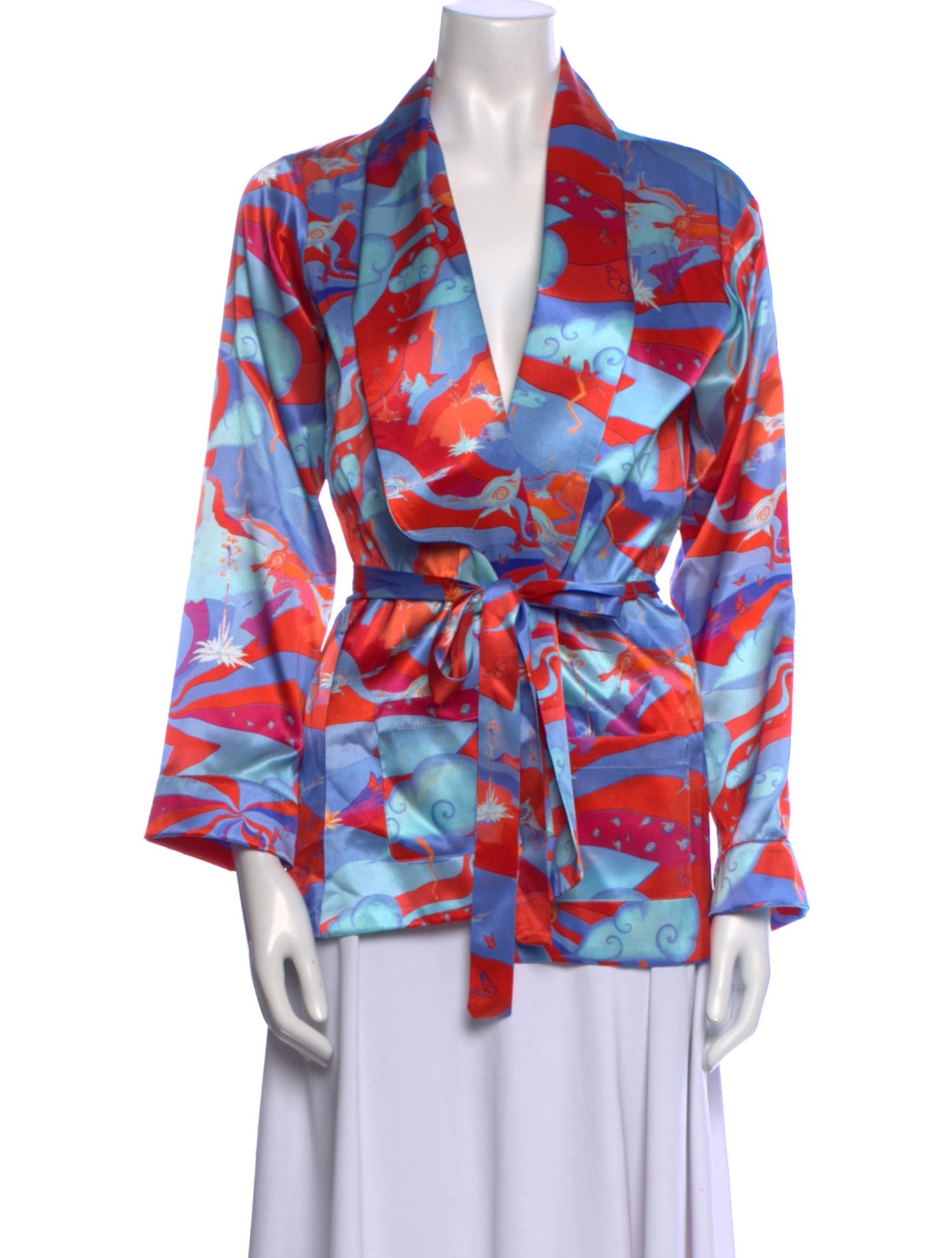 Jessie Western Silk Printed Blouse